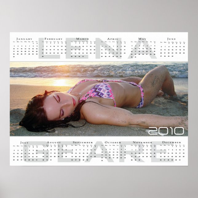 Großer Lena Geare 2010 Kalender Poster (Vorne)