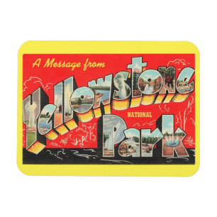 Grosser Letter Gruß-Yellowstone-Nationalpark Magnet