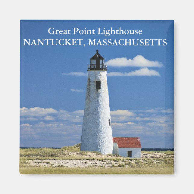 Großer Leuchtturm, Nantucket MA Magnet (Vorne)