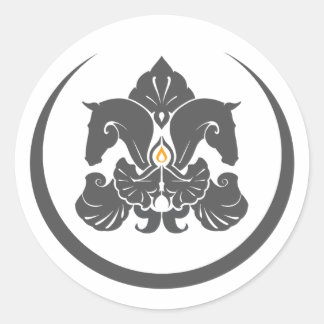 Großer Logo-Aufkleber Runder Aufkleber