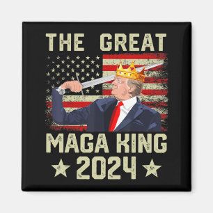 Großer MAGA King Trump Biden Politische Ultra-Mega Magnet
