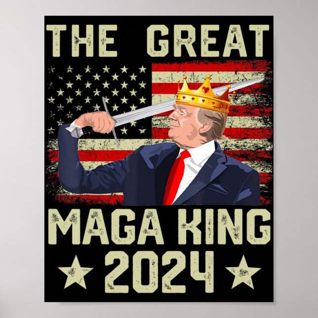 Großer MAGA King Trump Biden Politische Ultra-Mega Poster (Vorne)