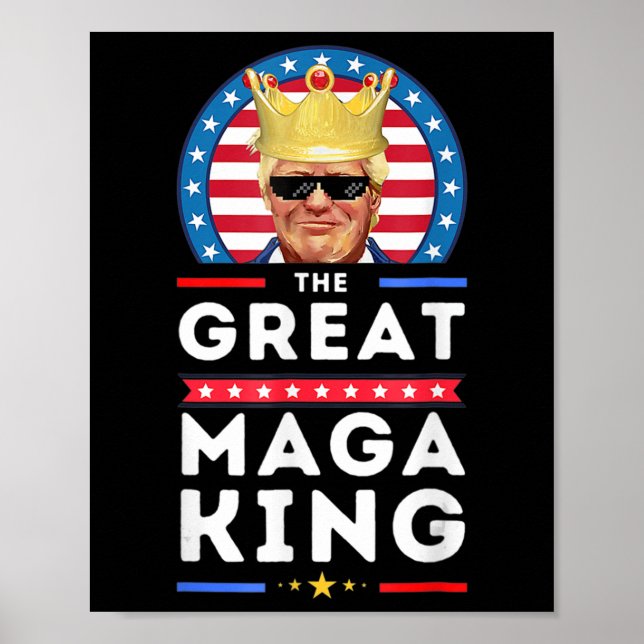 Großer MAGA King Trump Biden Politische Ultra-Mega Poster (Vorne)