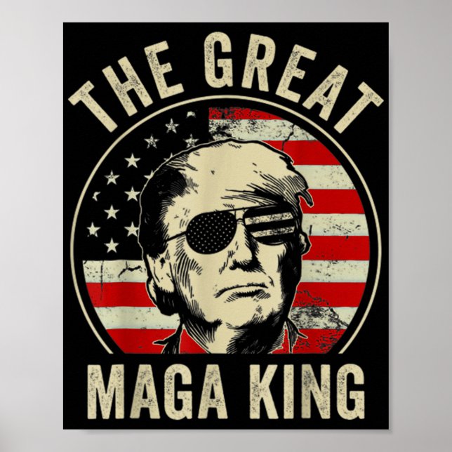 Großer MAGA King Trump Biden Politische Ultra-Mega Poster (Vorne)