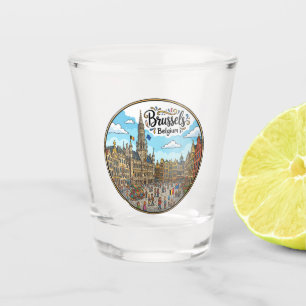 Großer Markt Belgien Schnapsglas