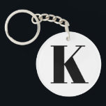 Großer moderner Minimalbrief K Schlüsselanhänger<br><div class="desc">Gutes Geschenk für Ihre Familie und Freunde</div>