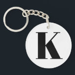 Großer moderner Minimalbrief K Schlüsselanhänger<br><div class="desc">Gutes Geschenk für Ihre Familie und Freunde</div>