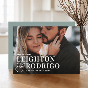 Großer Moment Vollständige Hochzeit des Fotos Save The Date