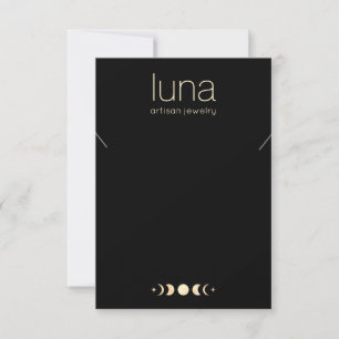 Großer Moon-Phase-Nekklace-Display-Holder Einladung