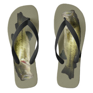 Grosser Mouth Bass Fisch Moderner, stilvoll Flip Flops