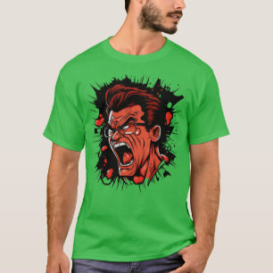 Großer Mund Maury Wut Böse Rote Eins T-Shirt