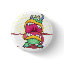 Großer Mund-Monsterknopf