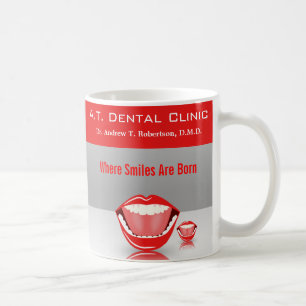 Großer Mund-zahnmedizinischer Zahnarzt-fördernde Tasse