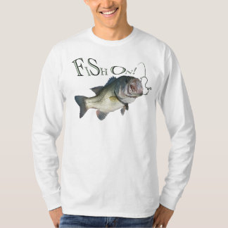 Großer Mundbaß, Fisch an T-Shirt