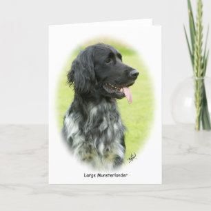 Grosser Munsterlander 9W020D-065 oval Karte