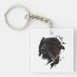 Großer Munsterlander mit Fasan Schlüsselanhänger