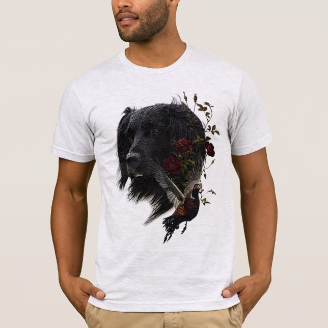 Großer Munsterlander mit faszinierendem T - Shirt (Vorderseite)