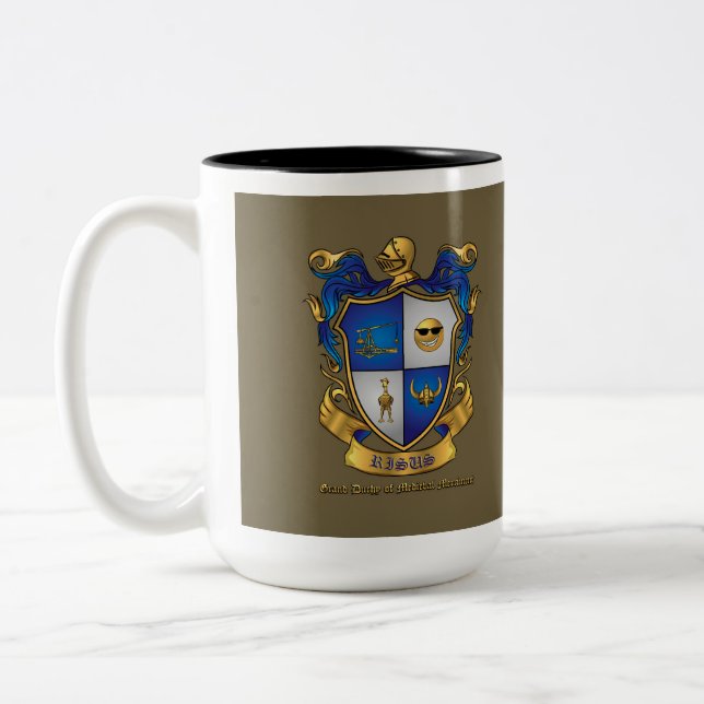 Größer, mutiger, GRANDER Zweifarbige Tasse (Links)