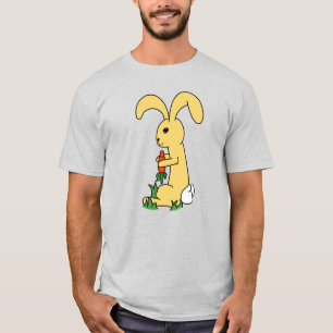 Grosser Niedlicher gelber Cartoon Beleuchtung mit T-Shirt