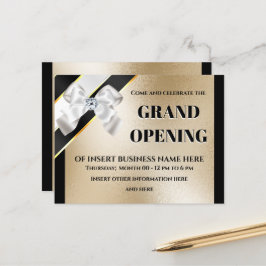 Großer Öffnung weißer Bug Gold schwarz VIP Ankündigungspostkarte