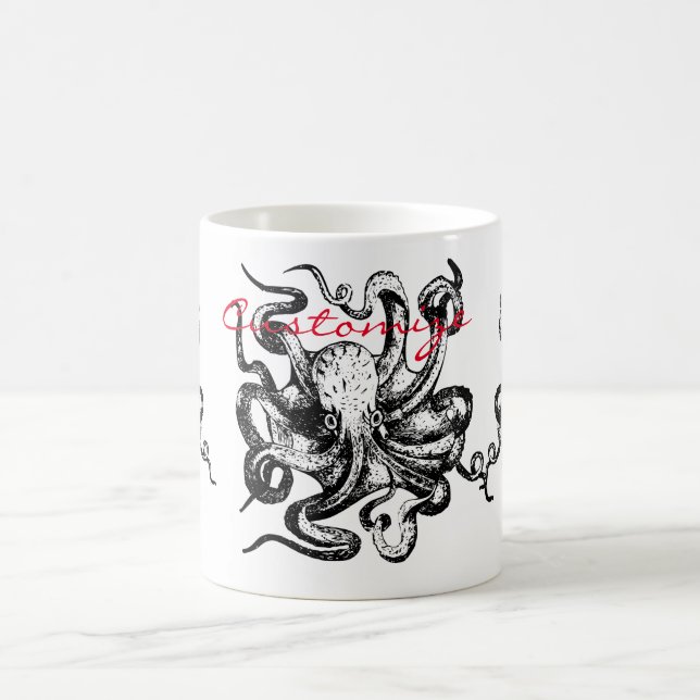 Großer Oktopus Thunder_Cove Kaffeetasse (Mittel)
