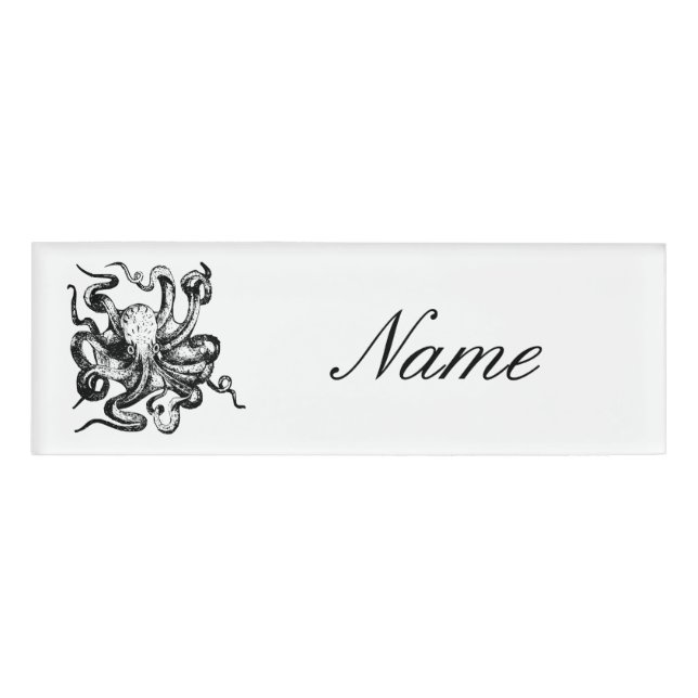 Großer Oktopus Thunder_Cove Namenschild (Vorderseite)