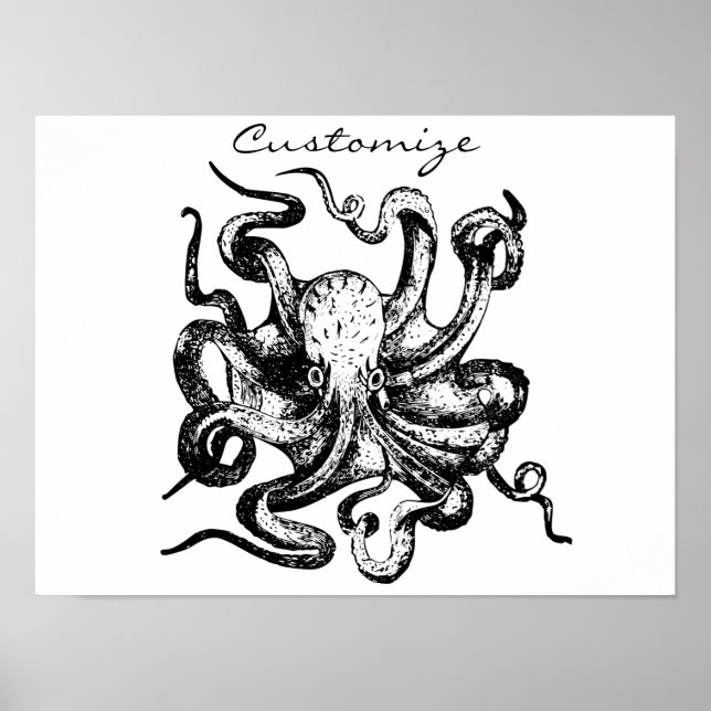 Großer Oktopus Thunder_Cove Poster (Vorne)