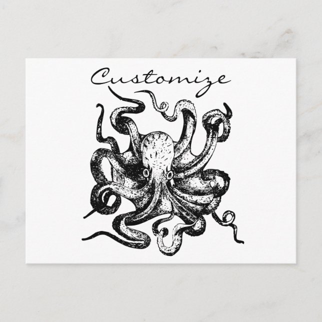 Großer Oktopus Thunder_Cove Postkarte (Vorderseite)