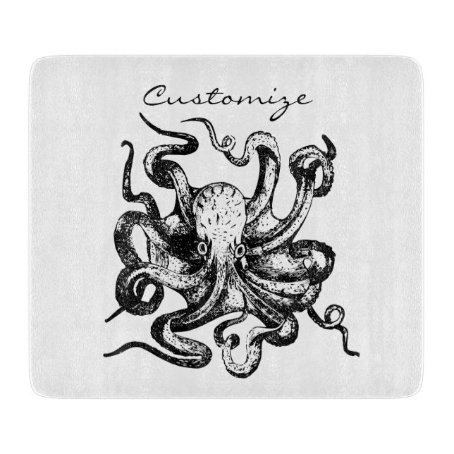 Großer Oktopus Thunder_Cove Schneidebrett (Vorderseite)