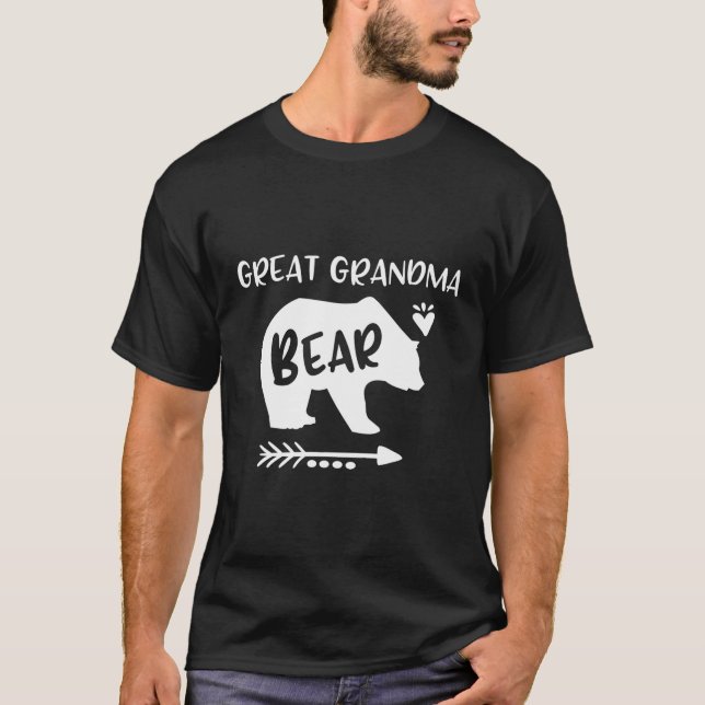 Großer Oma Bär Er Arrow Großes Oma T-Shirt (Vorderseite)