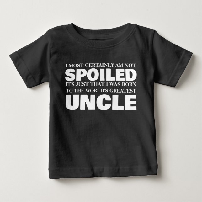 Großer Onkel Baby T-shirt (Vorderseite)