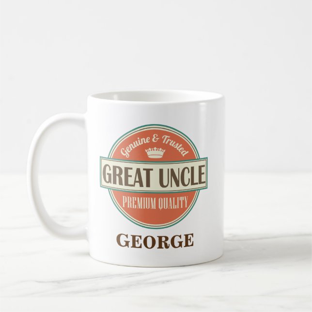 Großer Onkel Personalized Office Mug Gift Kaffeetasse (Links)