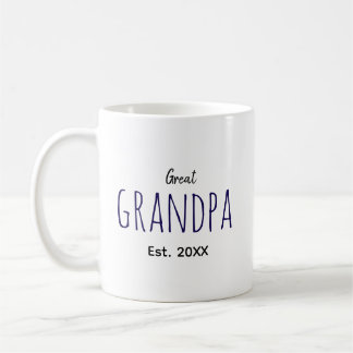 Großer Opa Est. 20XX Großartige Geschenkidee Kaffeetasse