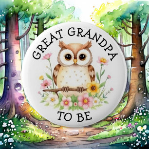 Großer Opa Woodland Themed Baby Dusche Button