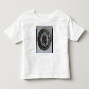 Großer ovaler Teller geformt in der Entlastung Kleinkind T-shirt