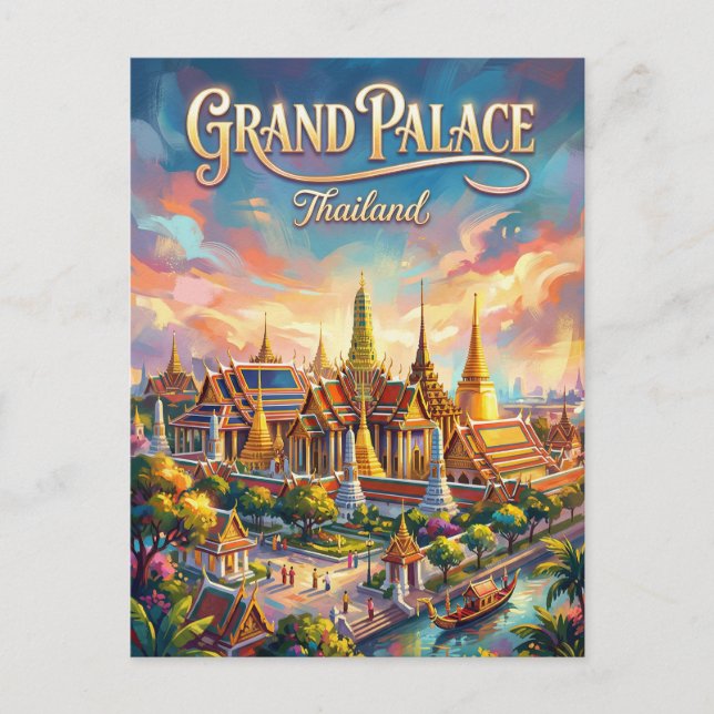 Großer Palast Thailand Postkarte (Vorderseite)