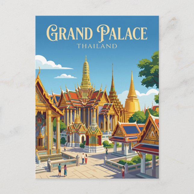 Großer Palast Thailand Postkarte (Vorderseite)