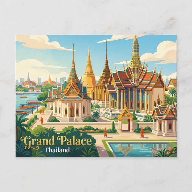 Großer Palast Thailand Postkarte (Vorderseite)