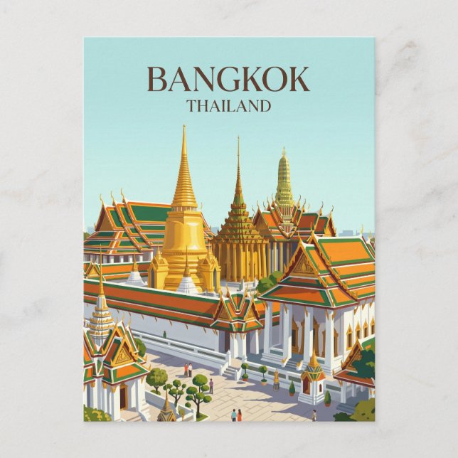 Großer Palast Thailand Postkarte (Vorderseite)