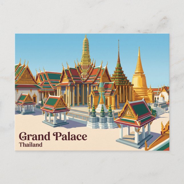Großer Palast Thailand Postkarte (Vorderseite)