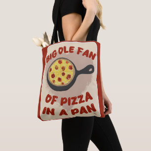 Großer Pan-Pizza-Fan Lustiger Mahlzeit-Slogan