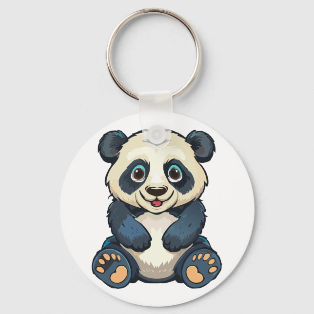 Großer Panda Schlüsselanhänger (Vorderseite)