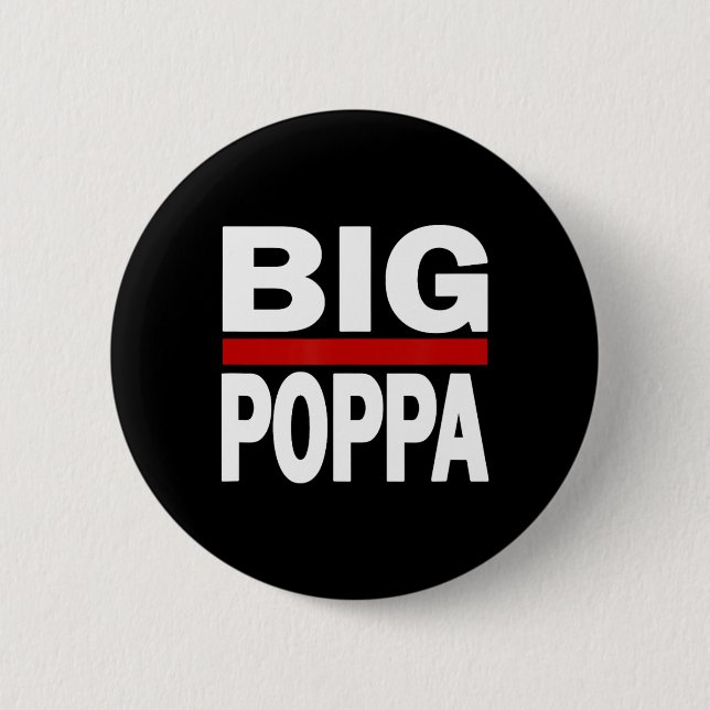 Großer Papa Hip Hop Vater Vatertag  Button (Vorderseite)