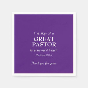 GROSSER PASTOR   SERVANT HEART Modern   DANKE Serviette