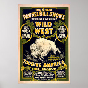 Großer Pawnee Bill1903 - Vintager wilder Westen Poster
