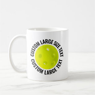 Großer Personalisierter Text Pickleball 325 ml Cus Kaffeetasse