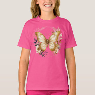 Großer Pfauenaugenfeder-Kreis Kinder-T-Shirt T-Shirt