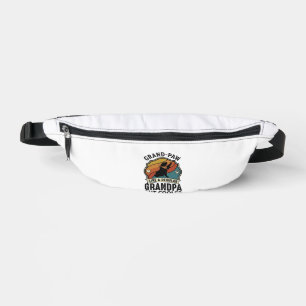 Großer Pfote Opa Hund Retro Sonnenuntergang Bandan Bauchtasche
