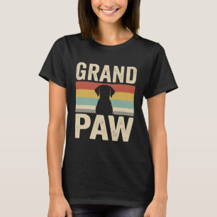 Großer Pfote Vintage Hund Retro T-Shirt