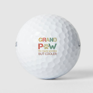 Großer Pfote wie ein normaler Opa, aber cooler Golfball